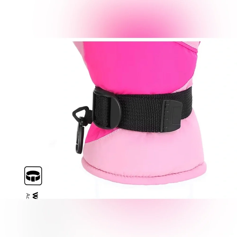 HIGHCAMP Kids Waterproof Winter Gloves